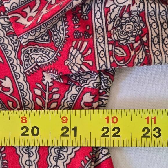 Amazon Womens Red Paisley Short Sleeve Loose Fitting Casual Dress Plus Size 2X - Picture 6 of 8